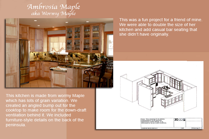 ambrosia maple kitchen detail